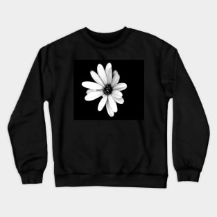 Black and White Flower Crewneck Sweatshirt